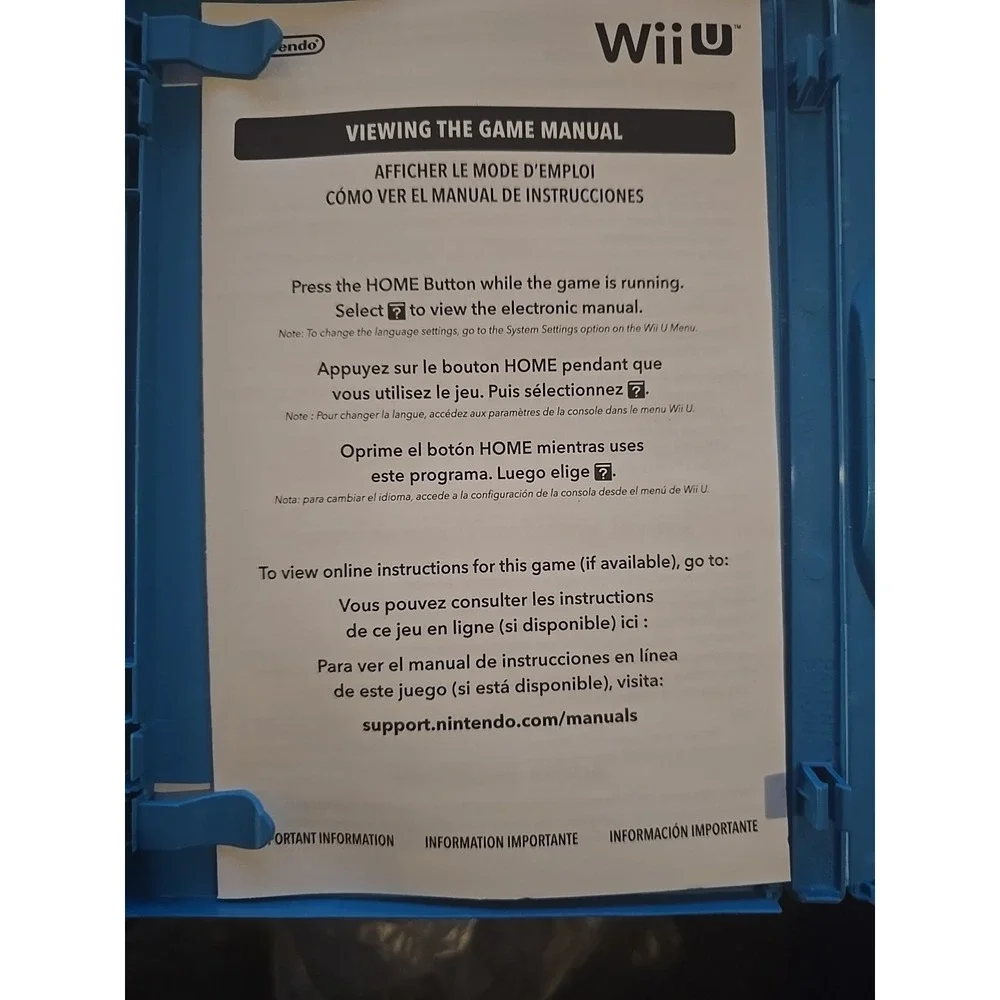 Nintendo The Legend of Zelda: Breath of the Wild Wii U NTSC-U/C E10+ Manual